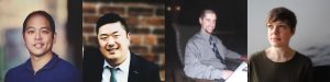 From left, Brian Chiou, Masa Matsumura, CSO; CEO; Brandon Zeuch, CTO; and Elizabeth Phillips, Creative Director | Photos courtesy of Hello Raye