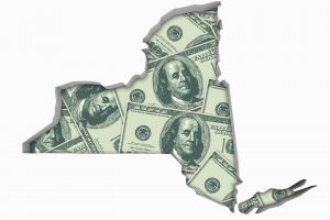 New York NY Money Map Cash Economy Dollars 3d Illustration