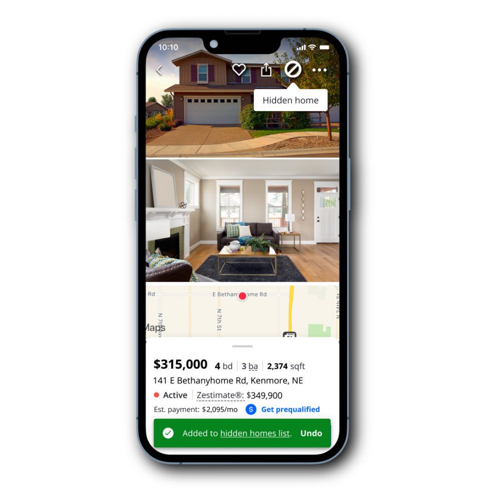 Zillow App Adds Hide Feature Mann Report